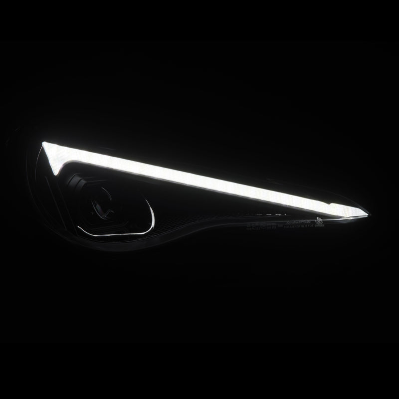 AlphaRex 13-20 Toyota GT86/Subaru BRZ/Scion FRS LUXX-Series LED Proj Hdlights Black Seq Signal/DRL