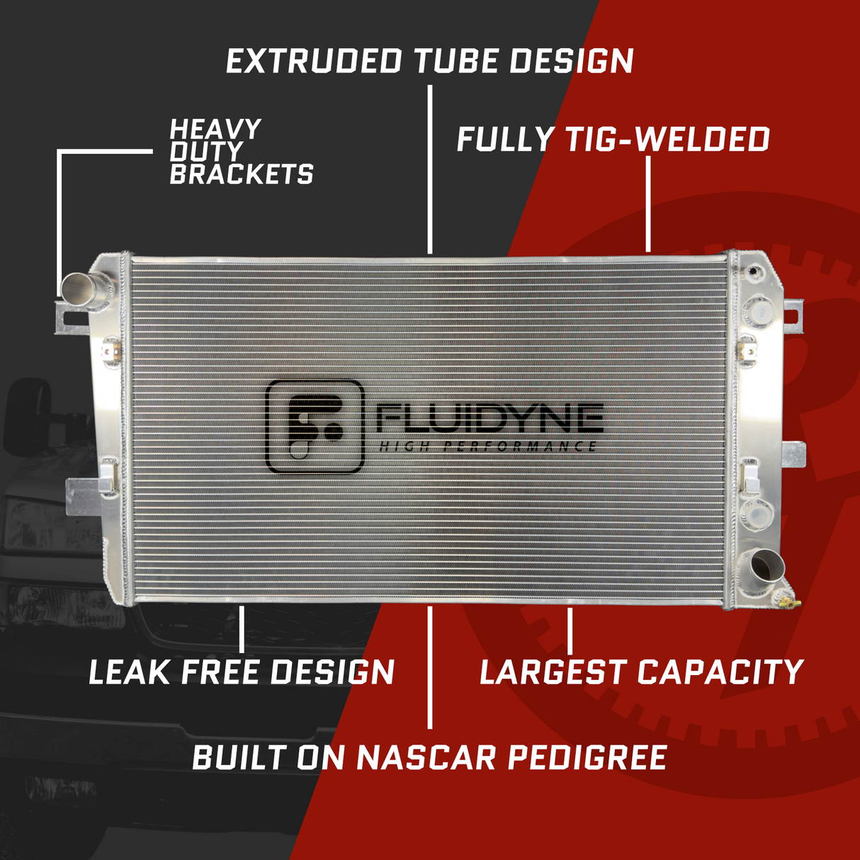 2001-2005 Chevy GMC 2500 3500 6.6L Duramax 5 Row Extruded Tube Aluminum Radiator