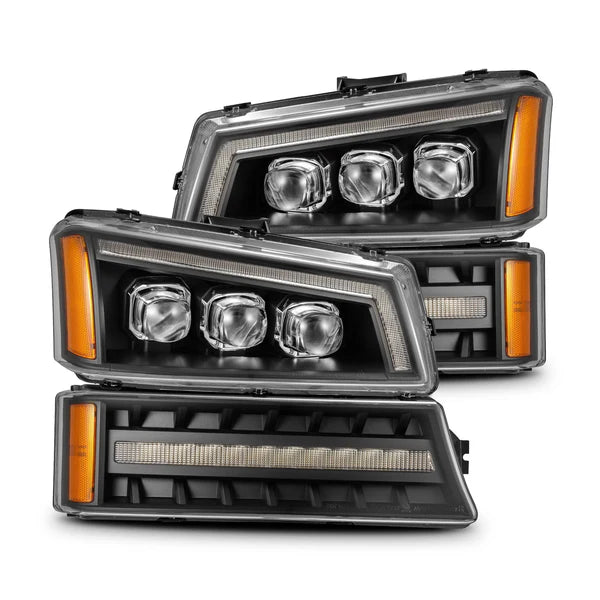 AlphaRex 03-06 Chevy / GMC 1500/2500HD/3500HD / Avalanche NOVA-Series LED Projector Headlights