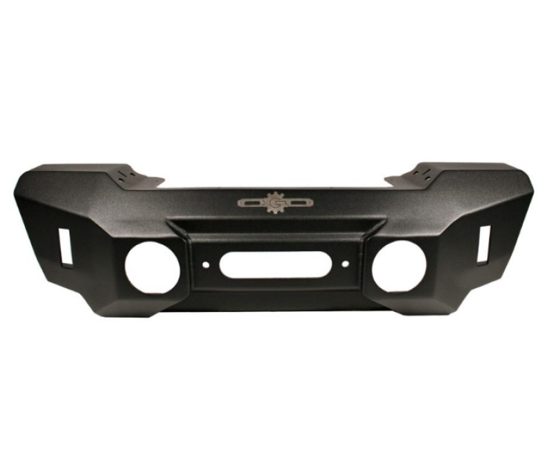 Rock Slide 07-18 Jeep Wrangler JK Big Sky Aluminum Stubby Front Bumper w/ Winch Plate