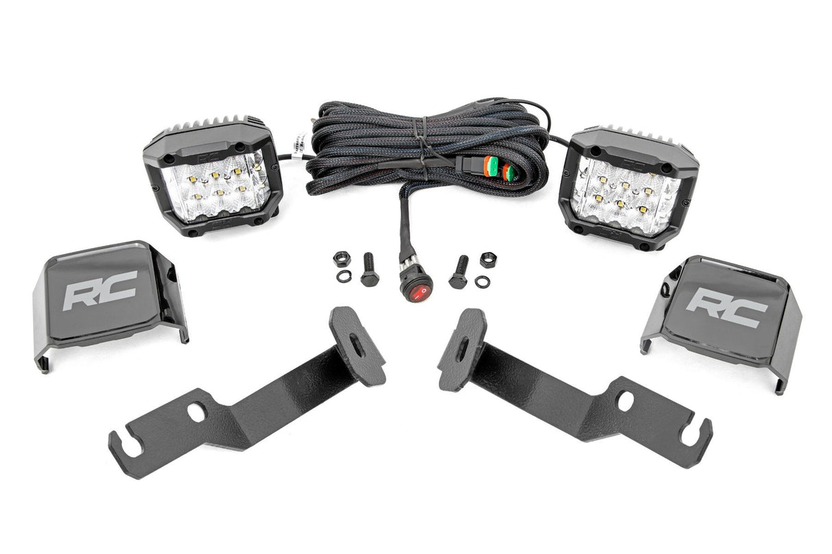 LED Light Kit | Ditch Mount | 3" OSRAM | Wide | Toyota Tacoma 2WD/4WD (05-15)