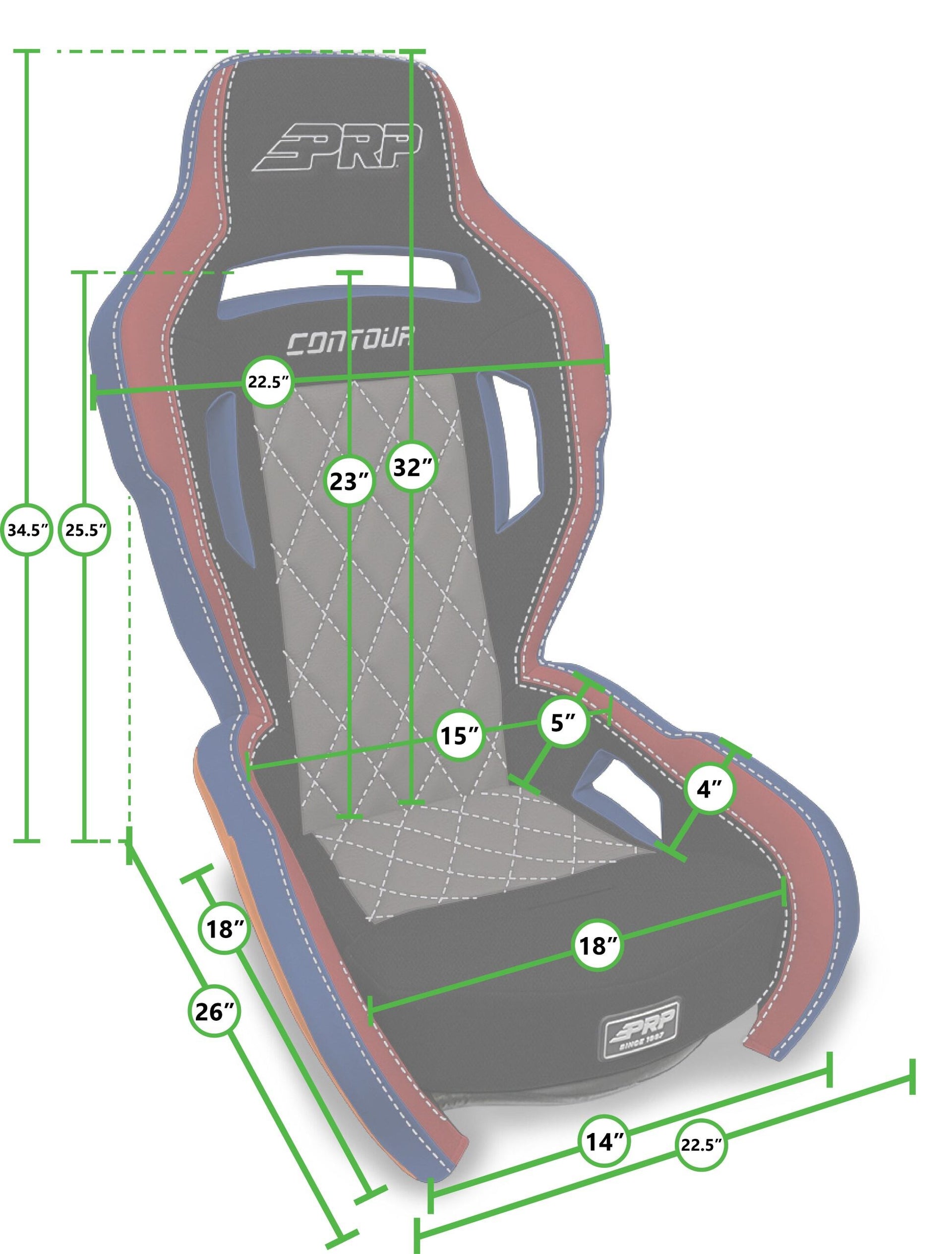 PRP Seats Contour Suspension Seat Custom Single