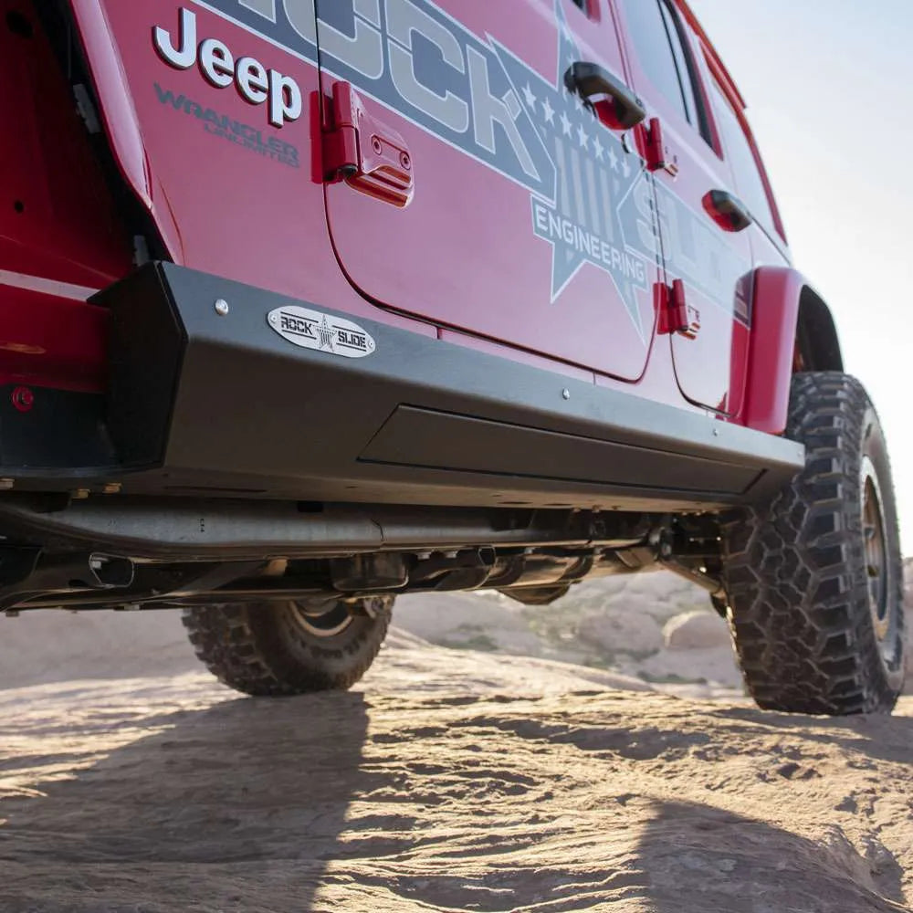 Rock Slide Engineering 2026 Jeep JL 4 Door Step Sliders Skid Plate 3.0