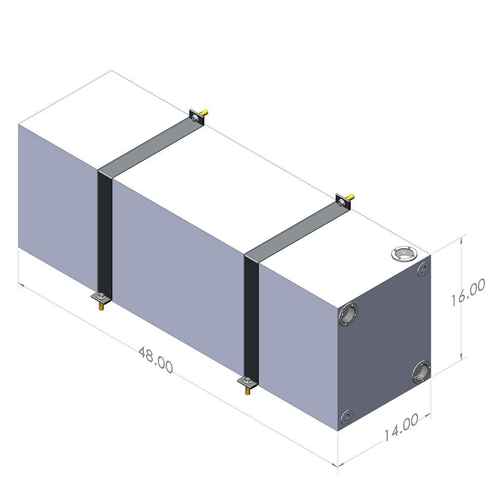 24 Gallon Wheel Well Water Tank (Both Sides)