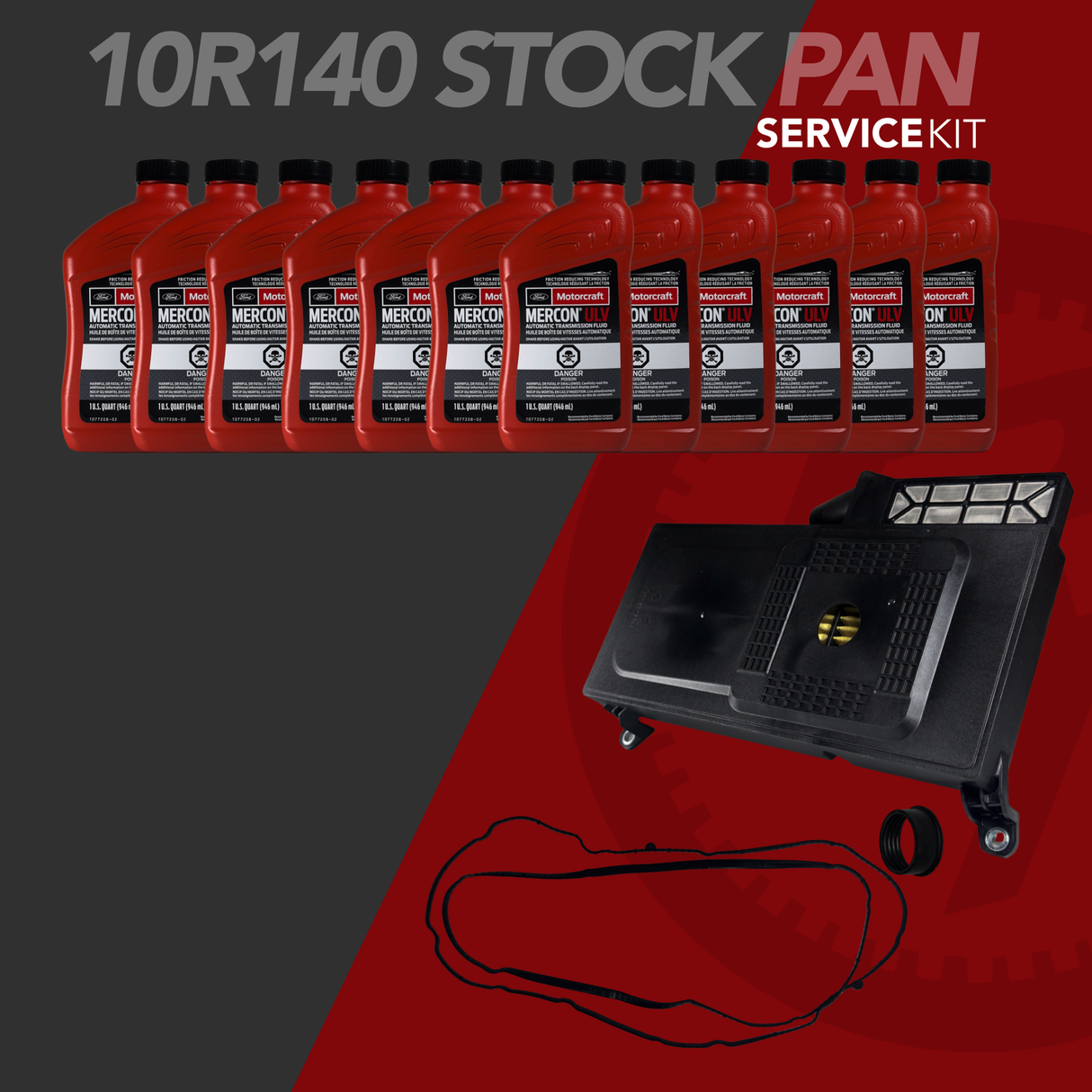 10R140 TRANSMISSION SERVICE KIT - STOCK PAN