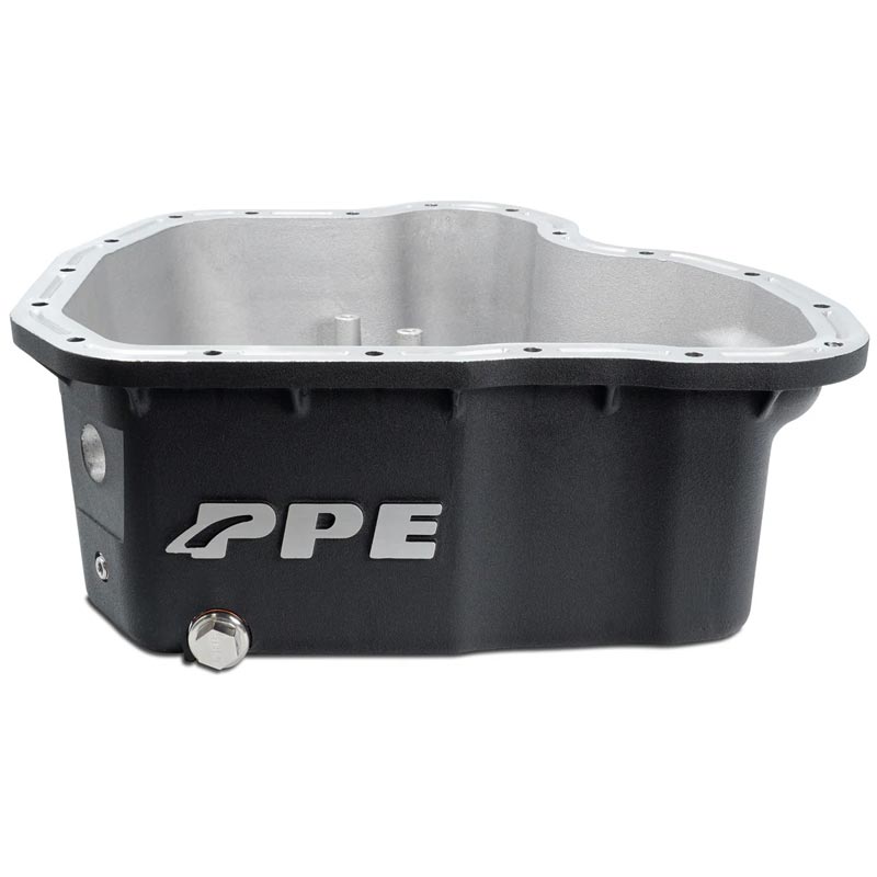 PPE 114052120 High Capacity Aluminum Oil Pan - Black