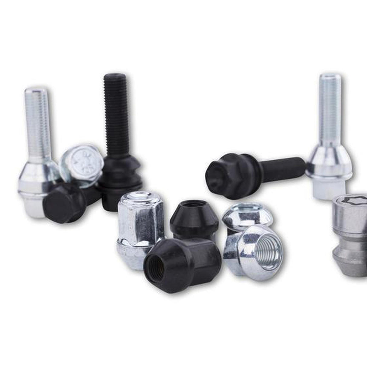ST Suspensions Wheel Bolts M14x1.5 47mm Conical Seat (Silver) - Set of 10