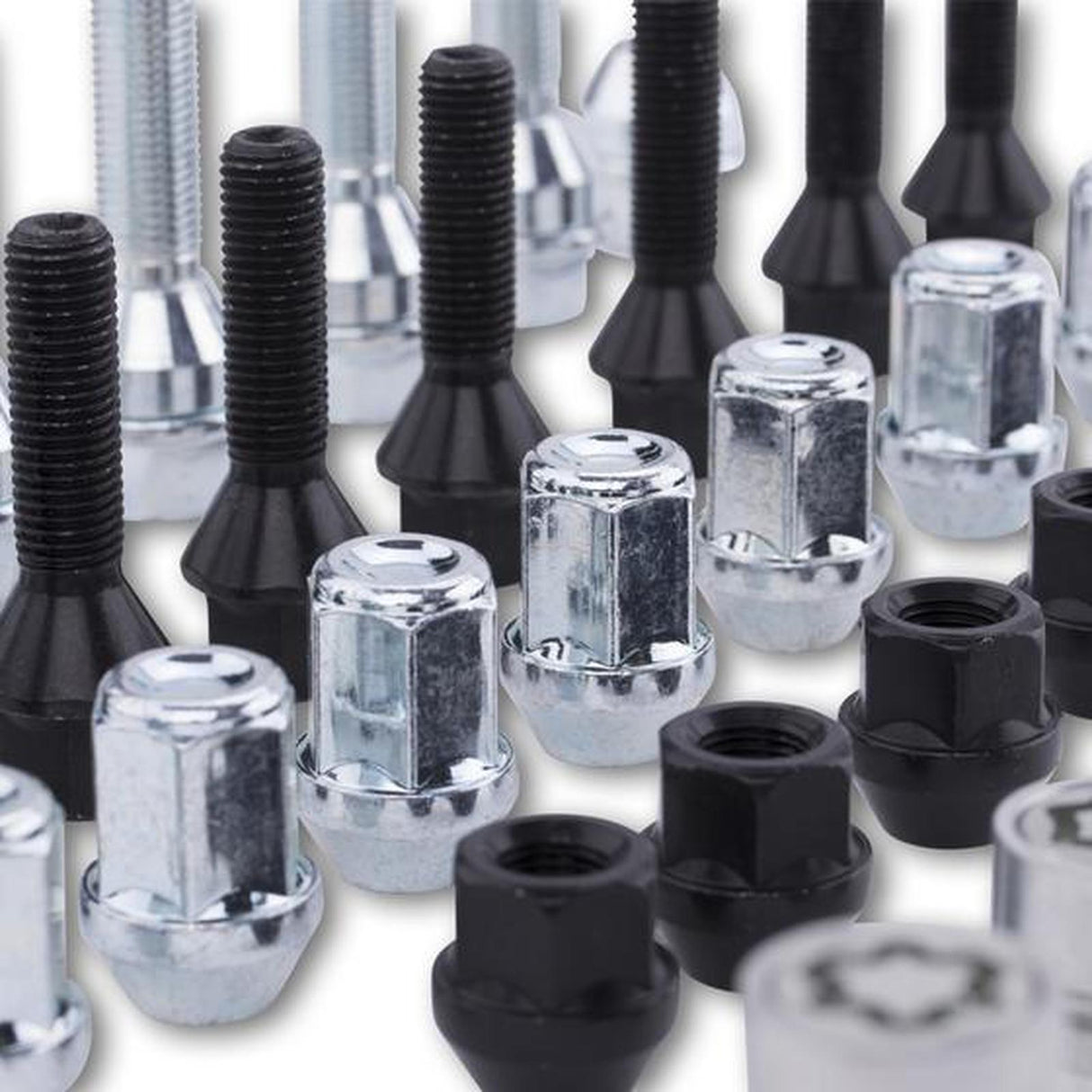 ST Suspensions Wheel Bolts M14x1.5 47mm Conical Seat (Silver) - Set of 10