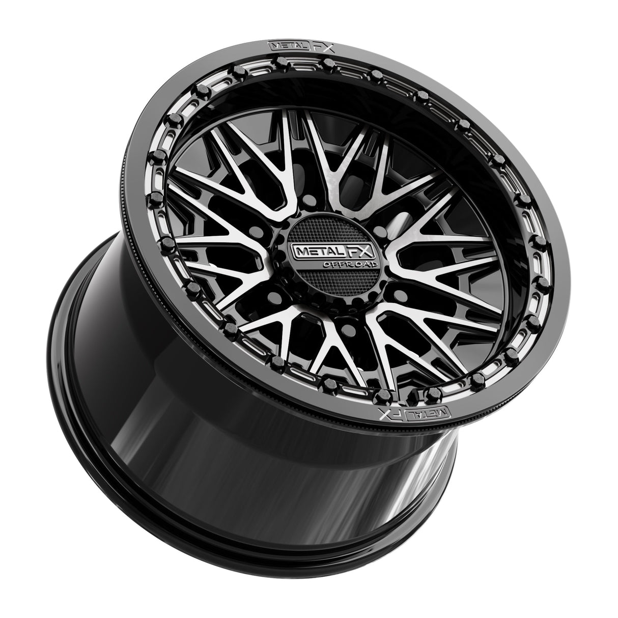 Alpha 6R Beadlock | Gloss Black DDT Face