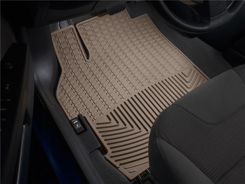 WeatherTech 14-16 Jeep Wrangler Unlimited Front & Rear Rubber Mats - Tan