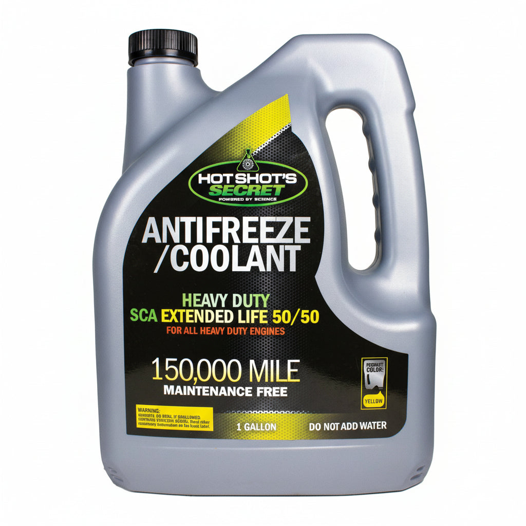 Hot Shot's Secret 150K 50/50 YELLOW ANTIFREEZE - 1 GALLON
