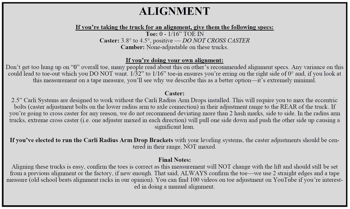 Carli 14-18 RAM 2500 Diesel Pathfinder Leveling System