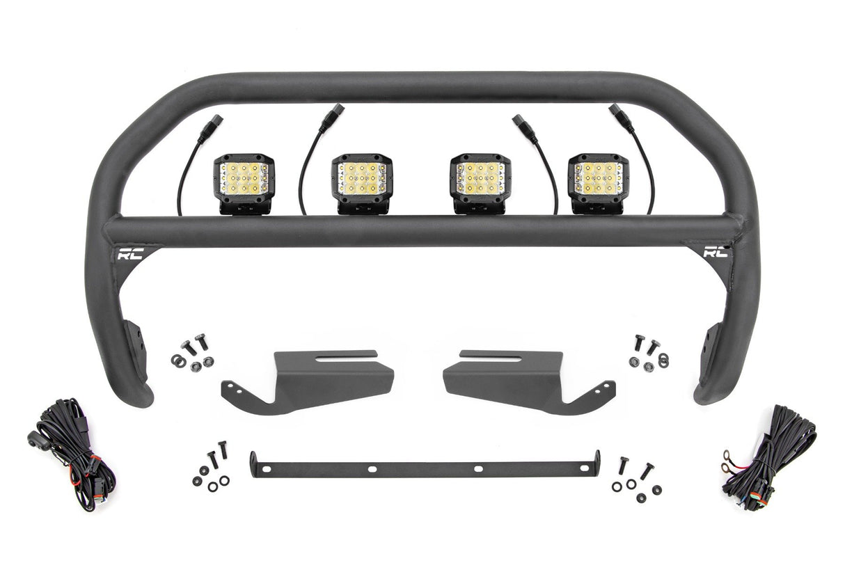 Nudge Bar | 3 Inch Wide Angle Led (x4) | Oe Modular Steel | Ford Bronco (21-25)