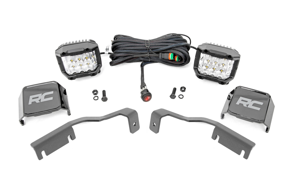 LED Light Kit | Ditch Mount | 3" OSRAM | Wide | Nissan Frontier (22-25)