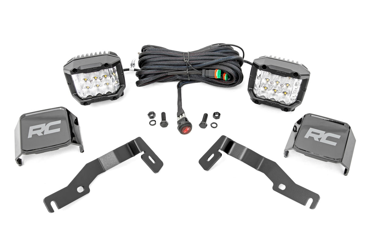 LED Light Kit | Ditch Mount | 3" OSRAM | Wide | Toyota Tacoma 2WD/4WD (24-25)