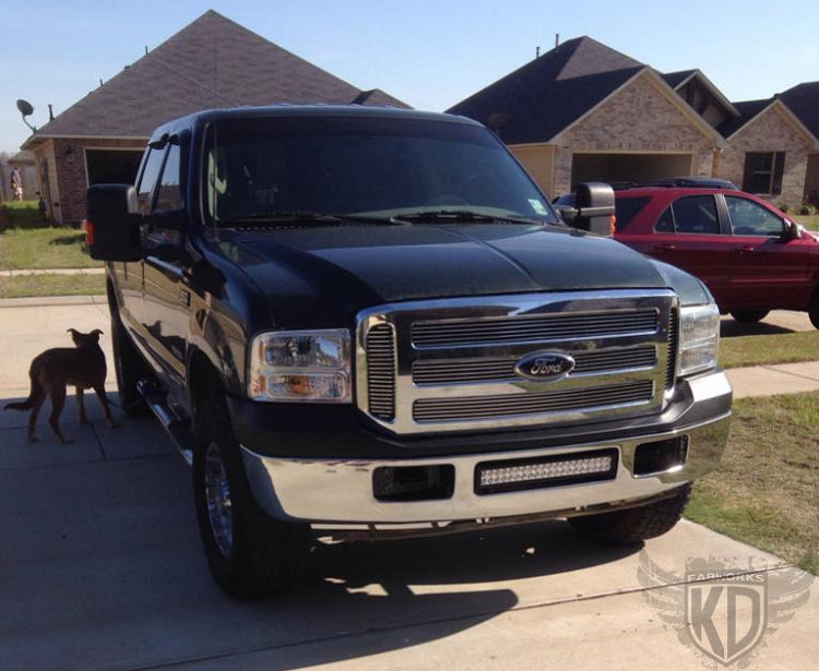 KD Fabworks 2005-2007 Ford Super Duty F-250/F-350/Excursion Bumper Brackets for 20" LED light bars