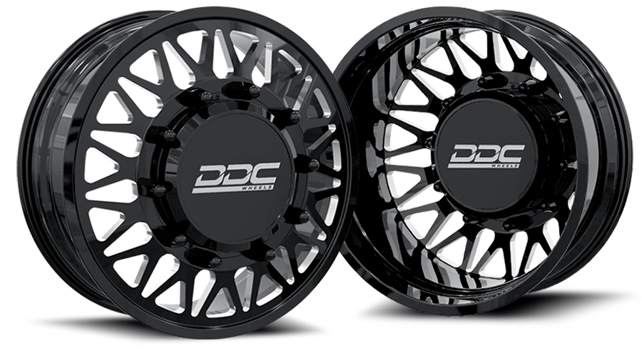 Dually Wheels The Mesh Forged 22x8.25 8x170 Black/Mill 99-04 Ford F-350 DDC Wheels