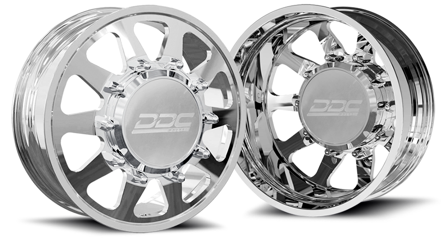 Dually Wheels The Ten Forged 24x8.25 8x210 Polished 11-25 Silverado/Sierra 3500 DDC Wheels