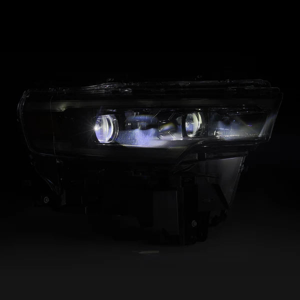 AlphaRex 25-26 Dodge Ram 1500 Luxx LED Proj Headlights -Alpha Black w/Activ Lit/Seq Signal/Switchbk