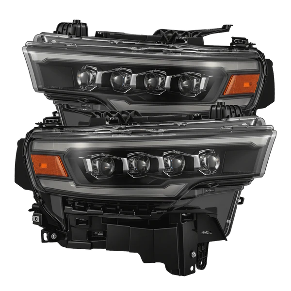 AlphaRex 2025-2026 Dodge Ram 1500 NOVA LED Proj Headlights- Black w/Activ Lit/ Seq Signal/Switchbk DRL