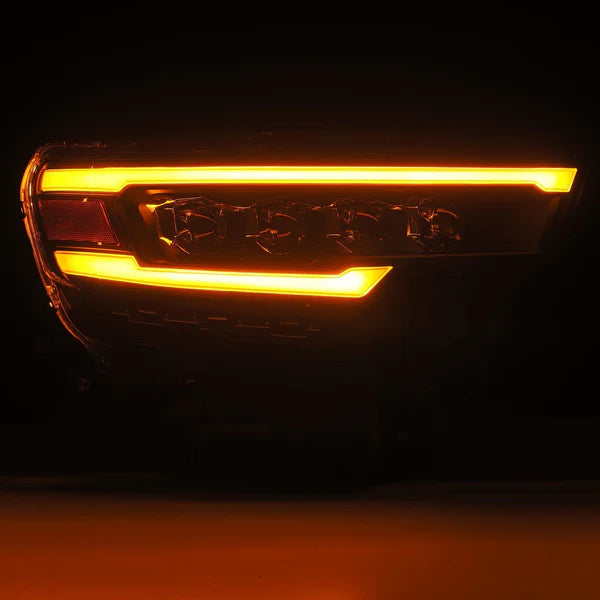 AlphaRex 2025-2026 Dodge Ram 1500 NOVA LED Proj Headlights- Black w/Activ Lit/ Seq Signal/Switchbk DRL