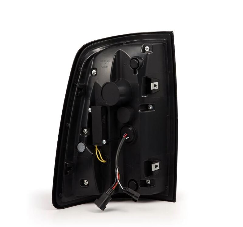 AlphaRex 09-18 Dodge RAM LUXX-Series LED Taillights Black Red w/Actv Light & SS