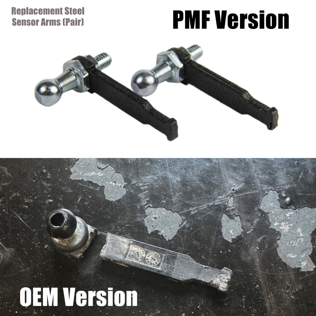 2023-2026 Ford Superduty PMF Replacement Steel Sensor Arms (Pair)