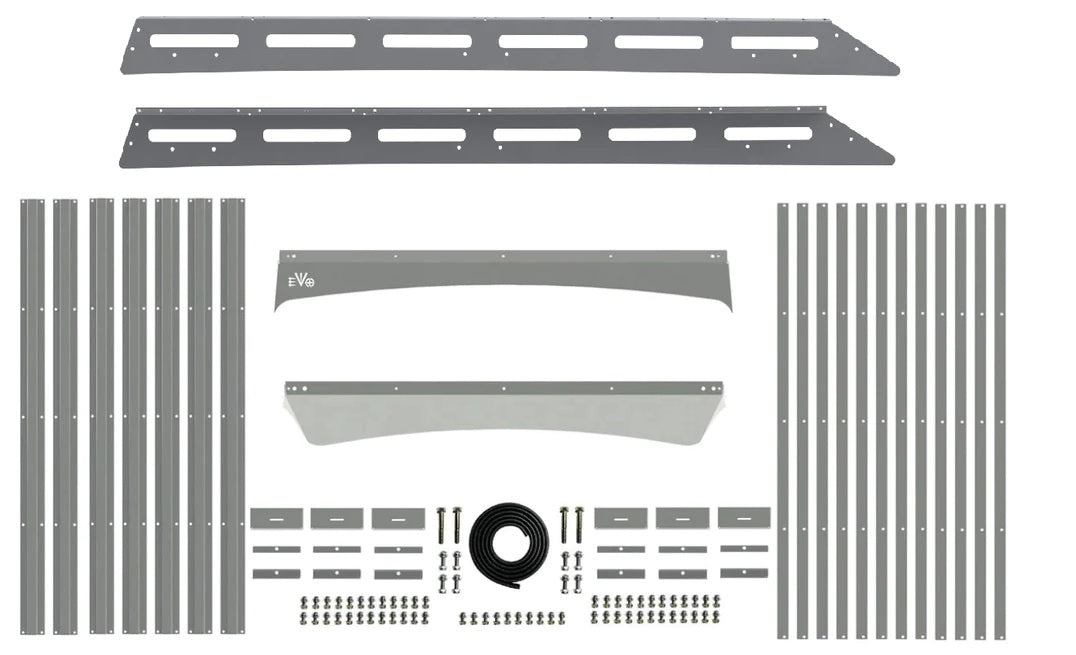 EVO MFG 2018-2024 Jeep Wrangler JL FULL ROOF RACK, ALUMINUM