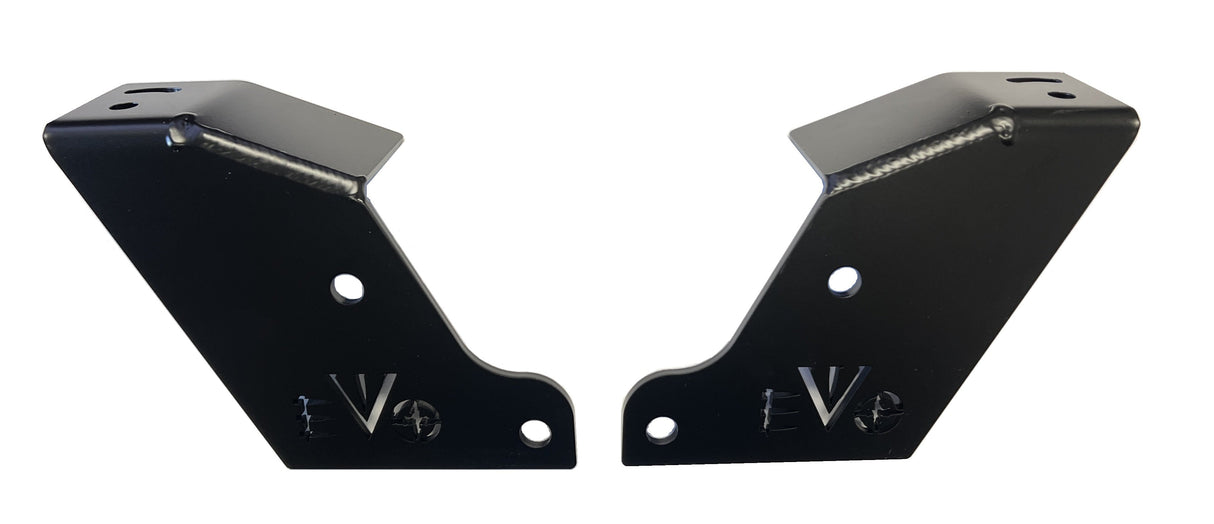 EVO MFG KSPEC Tube Bumper Side Light Mounting Bracket kit. Black