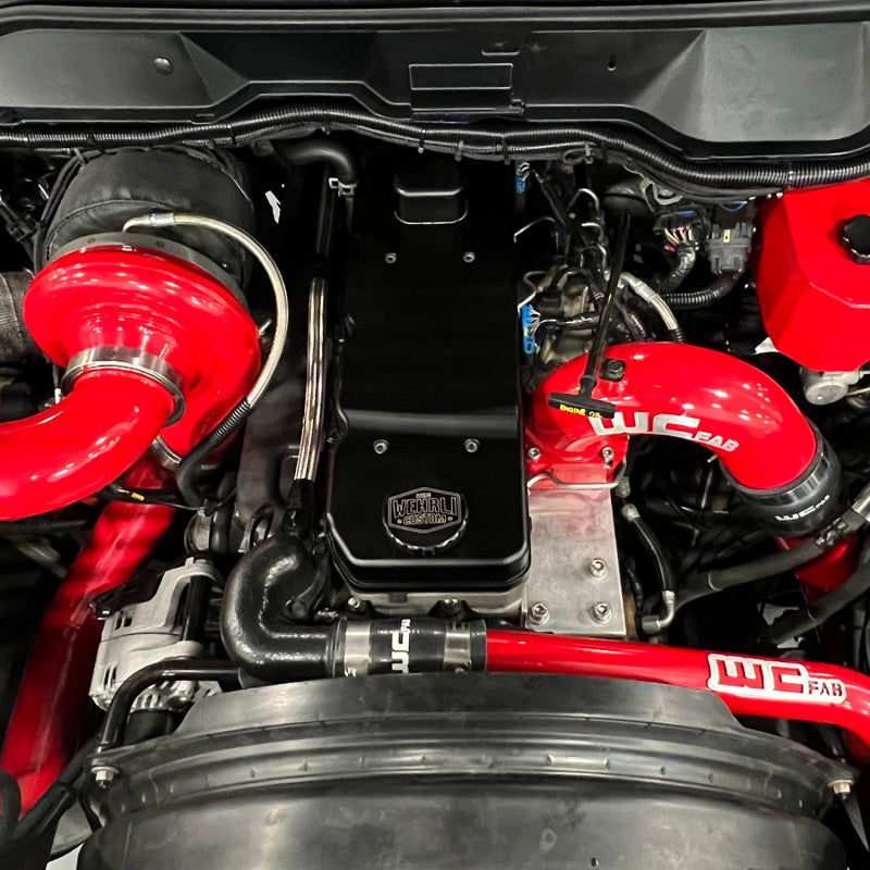 Wehrli 06-18 Cummins WCFab X D&J Precision Billet Valve Cover - Cat Yellow