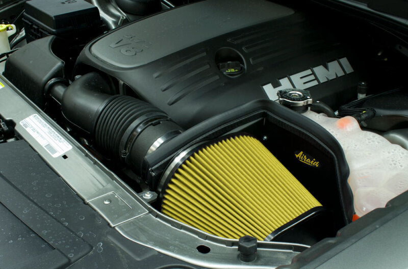Airaid 11-22 Dodge Challenger/Charger / Chrysler 300 3.6L V6 Intake Kit w/ Yellow Filter