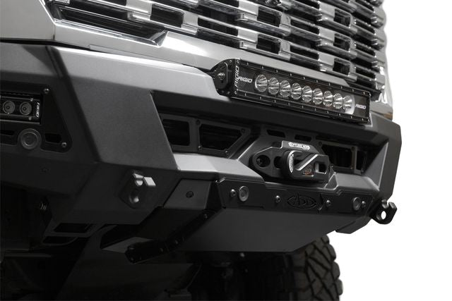 Addictive Desert Designs 24+ GMC 2500/3500 Phantom Front Bumper w/Winch- Hammer Black