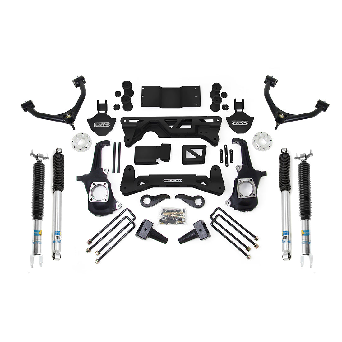 ReadyLIFT 44-3072 - 2011-2019 Chevrolet/GMC 2500/3500HD 7-8'' Lift Kit with Bilstein Shocks