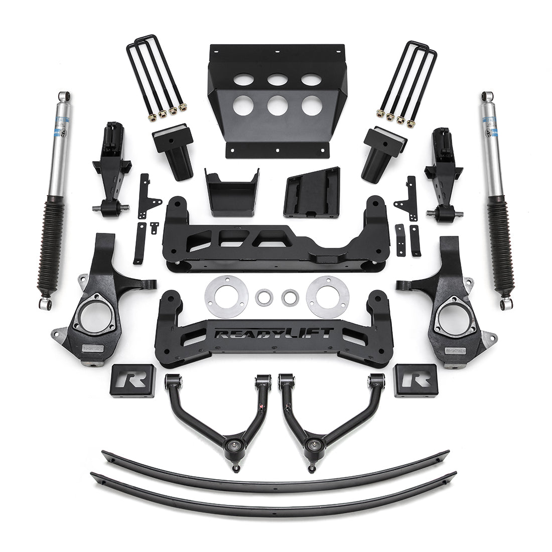 ReadyLIFT 44-3491 - 2014-2016 Chevrolet/GMC 1500 9'' Big Lift Kit for Cast Steel OE Upper Control Arms with Bilstein Shocks