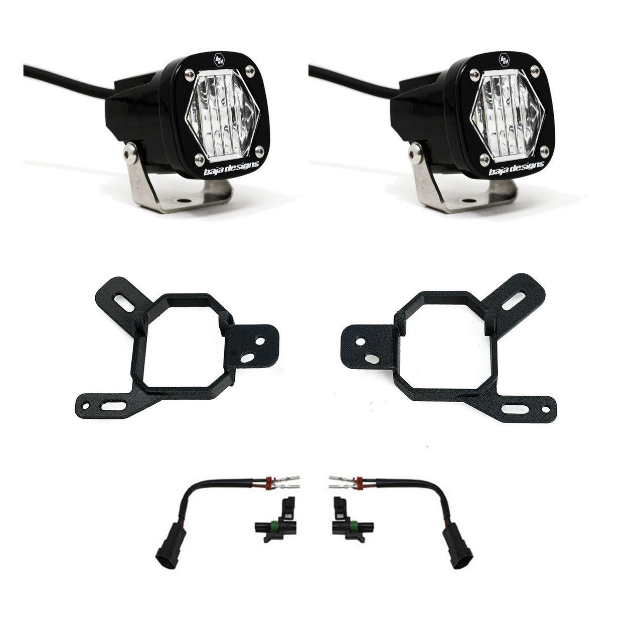 Baja Designs 24-25 GM 2500/3500 S1 Fog Pocket Light Kit - Clear