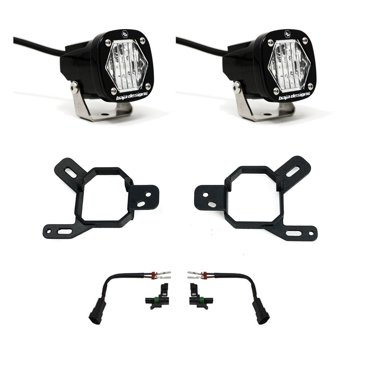 Baja Designs 24-25 GM 2500/3500 S1 Fog Pocket Light Kit - Clear