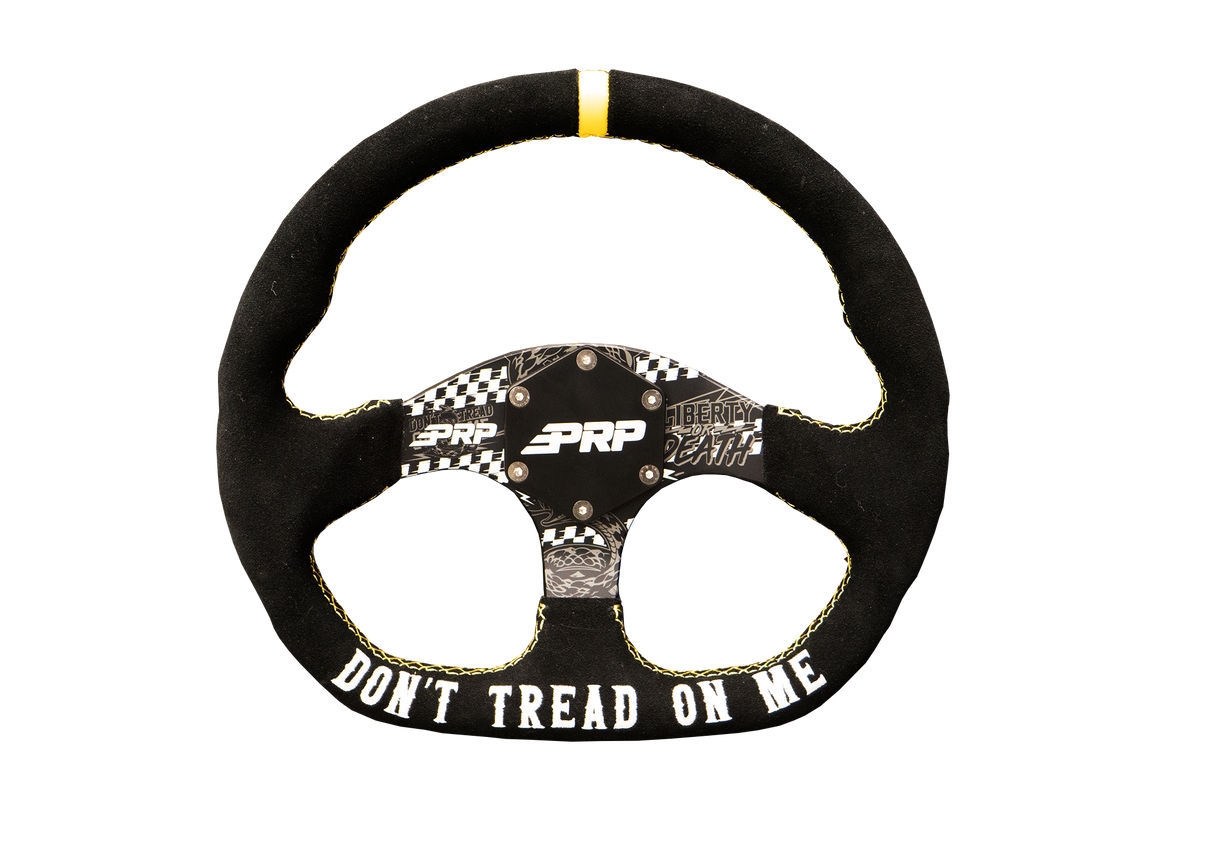 PRP Don’t Tread on Me Comp-R Suede Steering Wheel (D-Shaped)