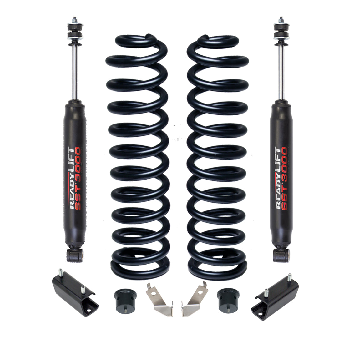 ReadyLIFT 46-2725 - 2011-2019 Ford F250 2.5'' Coil Spring Front Lift Kit with SST3000 Front Shocks