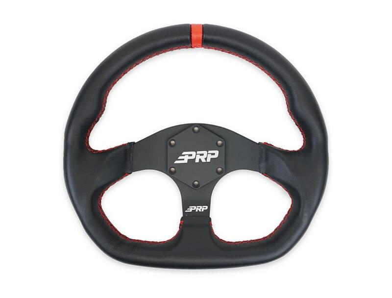 PRP Comp R Leather Steering Wheel - Red