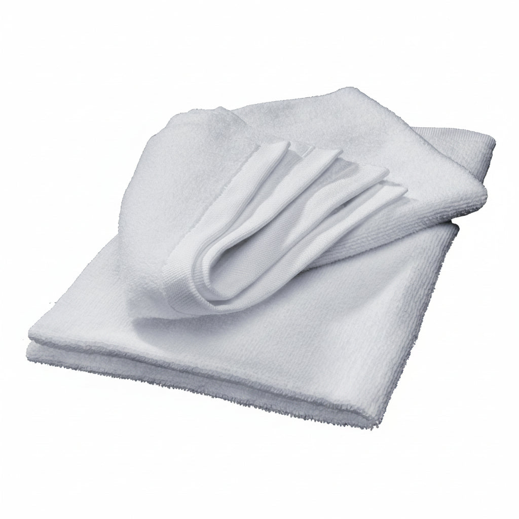 WeatherTech Microfiber Finishing Cloth and Quick Detail - White