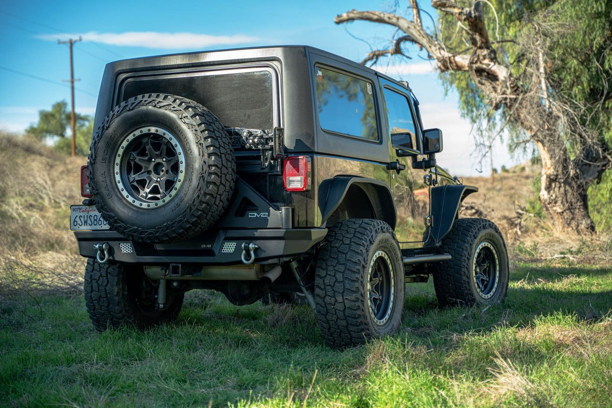 DV8 Offroad 07-18 Jeep Warngler JK Full-Width Rear Bumper