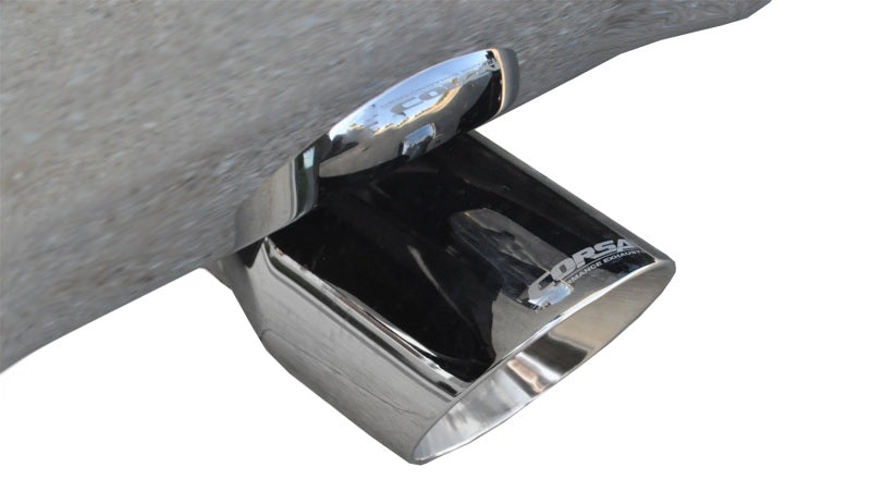 Corsa 14-19 GMC Sierra/Chevy Silv 1500 Crew Cab/Short Bed 5.3L V8 Polished Dual Rear CB Exhaust
