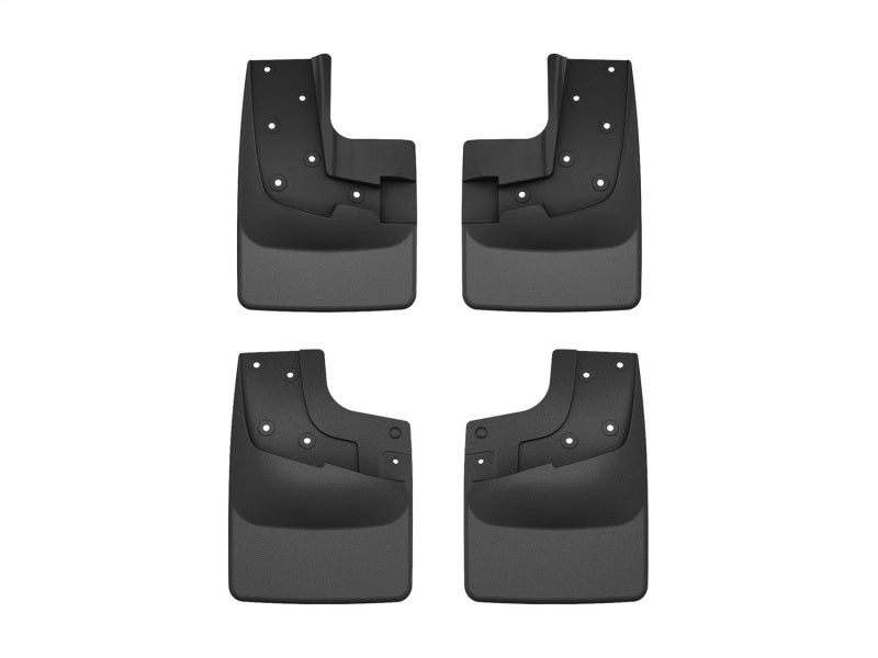 WeatherTech 24-25 Ford Ranger Raptor Front & Rear No Drill MudFlaps - Black
