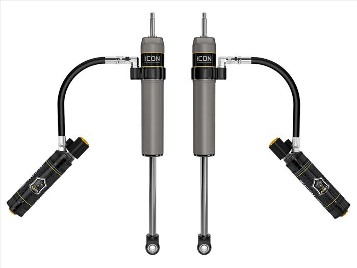 ICON 2023-2024 Ford F-250/F-350 Super Duty 4WD, 4.5 Lift, Front, V.S. 2.5 Aluminum Series Shocks, Remote Reservoir w/ CDEV, Pair