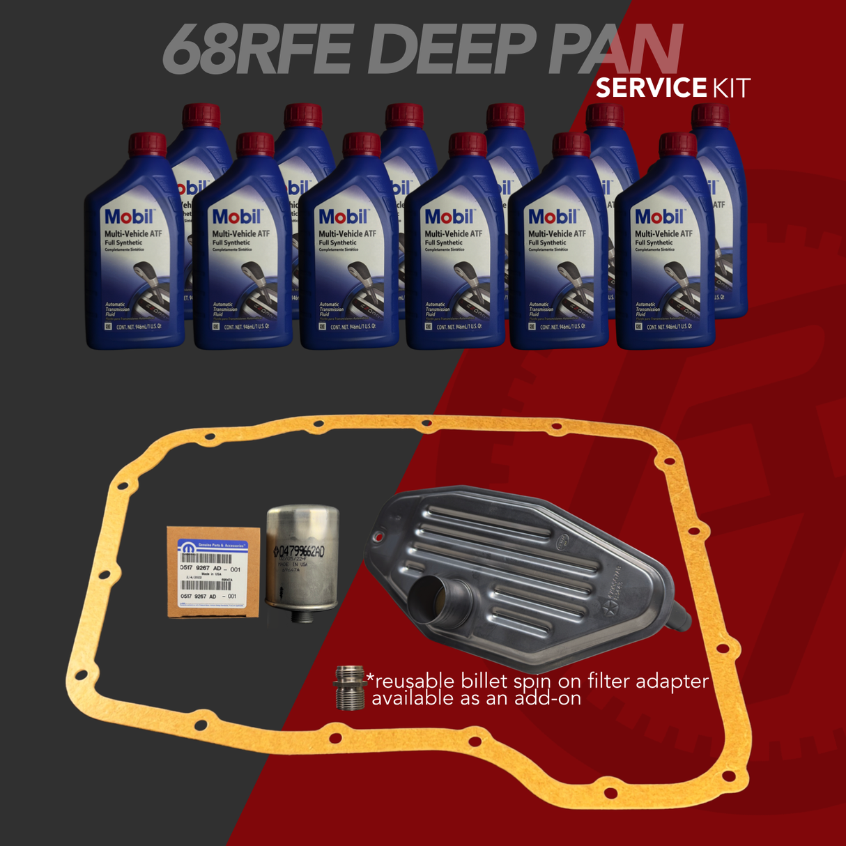 68RFE SERVICE KIT - DEEP PAN