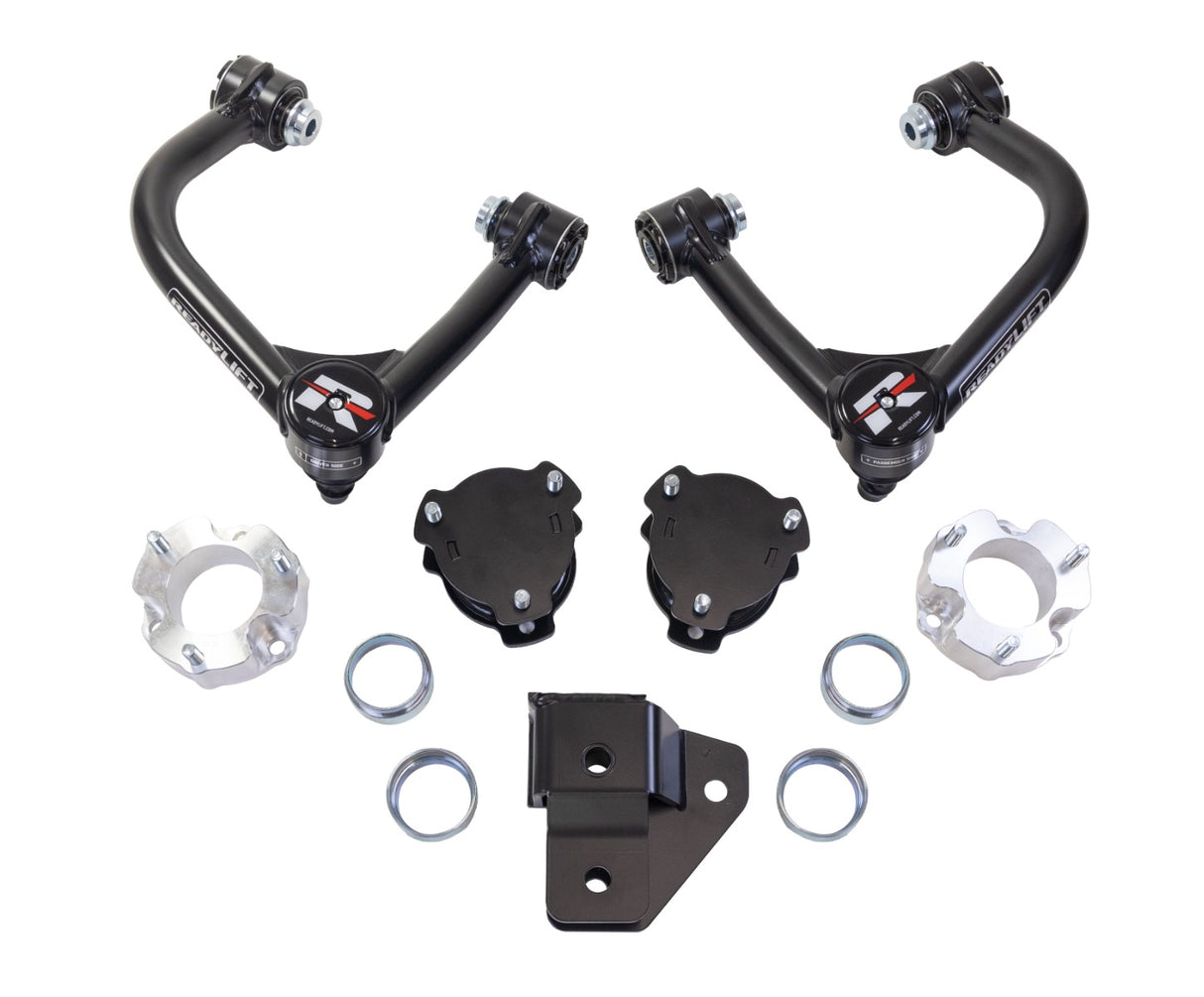 ReadyLIFT 69-21410 - 2021-2025 Ford Bronco 4'' SST Lift w/ Upper Control Arms and High-Angle Ball Joints (Does NOT fit Sasquatch Package equipped vehicles, Badlands, Wildtraks, First Edition or Bronco Sport)