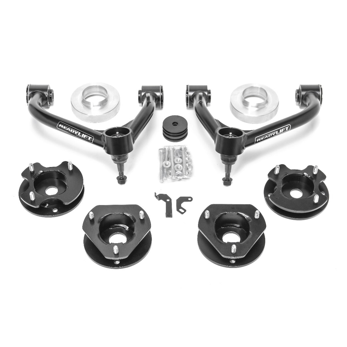 ReadyLIFT 69-31300 - 2021-2025 Chevrolet/GMC Tahoe/Suburban/Yukon Xl 3.0" F Strut Spacer-3.0" R Strut and Preload Spacer Tube A-Arm use w/ factory suspension (Non-Magnetic Ride)