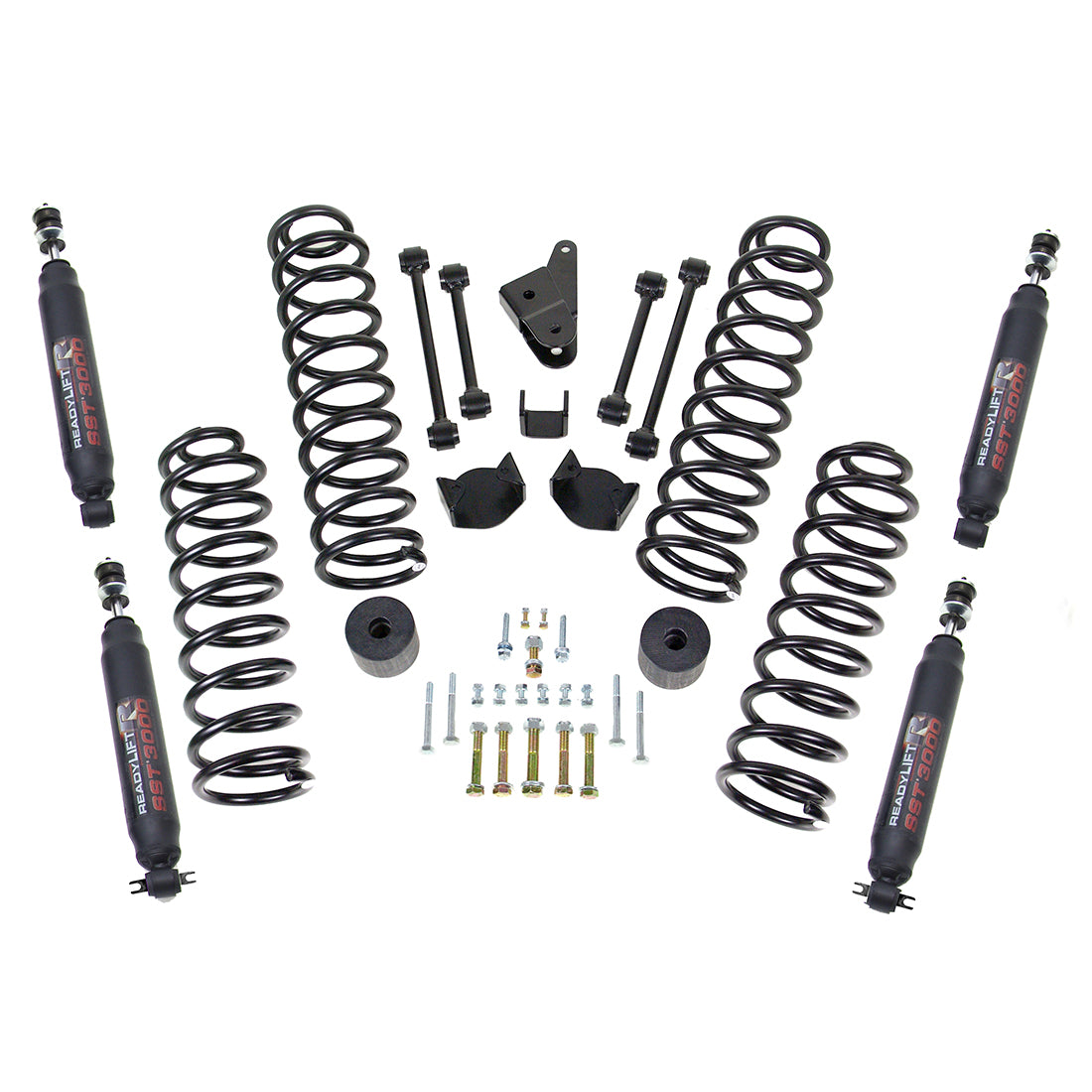 ReadyLIFT 69-6401 - 2007-2018 Jeep JK 4'' SST Coil Spring Lift Kit with SST3000 Shocks