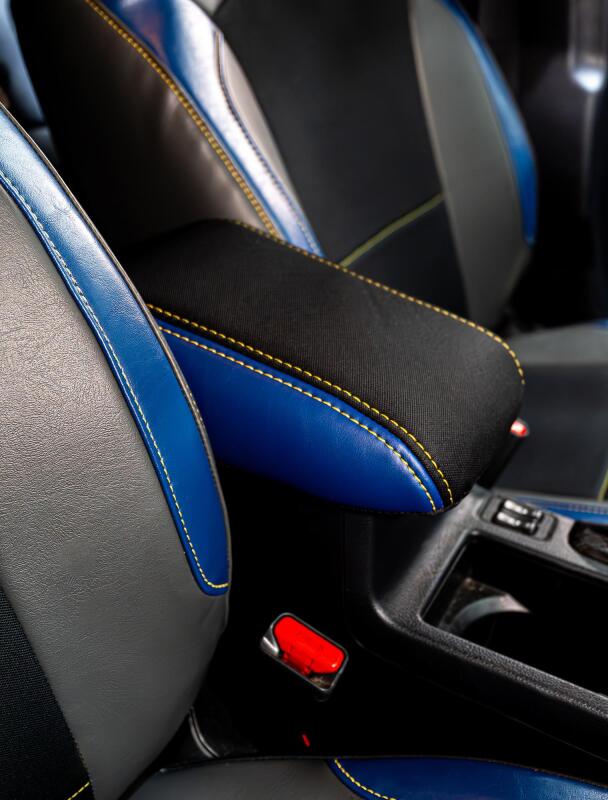 PRP 2013-2017 Subaru Crosstrek Center Console Cover - Black w/ Red Stitch