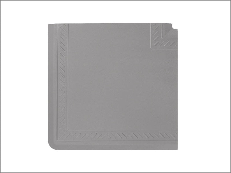 WeatherTech Comfort Mat Connect Corner Mat 25 x 25in. Bordered - Grey